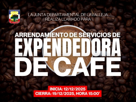 Llamado a precios de arrendamiento e insumos para máquina expendedora de café molido y otras bebidas calientes.